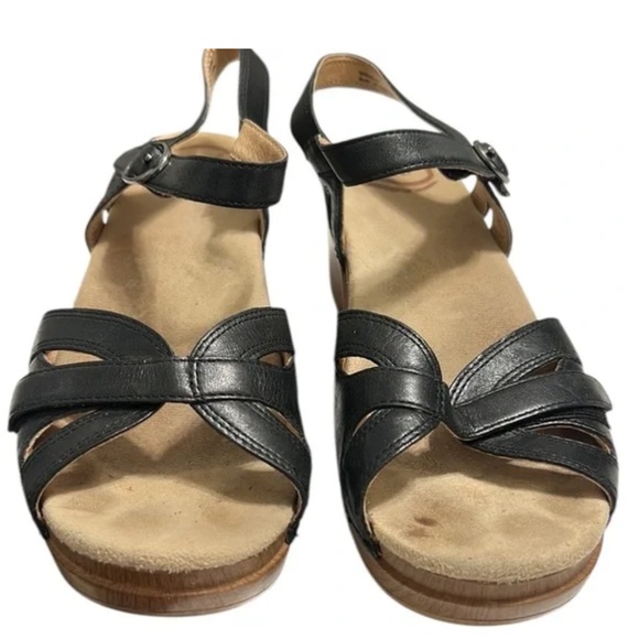 Dansko Season Black Sandals Size 38 - Picture 8 of 10